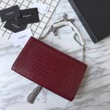 Saint Laurent 6 colors Original Kate Medium With Tassel In Embossed Crocodile Shiny Leather MTX9071752