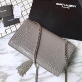 Saint Laurent 6 colors Original Kate Medium With Tassel In Embossed Crocodile Shiny Leather MTX9071752