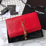 Saint Laurent 6 colors Original Kate Medium With Tassel In Embossed Crocodile Shiny Leather MTX9071752