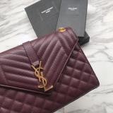 Saint Laurent 6 colors Original Envelope Medium Bag In Mix MatelassÉ Grain Leather MTX9071764