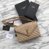 Saint Laurent 6 colors Original Envelope Medium Bag In Mix MatelassÉ Grain Leather MTX9071764