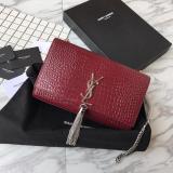 Saint Laurent 6 colors Original Kate Medium With Tassel In Embossed Crocodile Shiny Leather MTX9071752