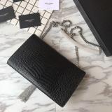 Saint Laurent 6 colors Original Kate Medium With Tassel In Embossed Crocodile Shiny Leather MTX9071752