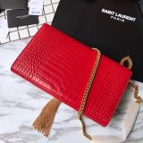 Saint Laurent 6 colors Original Kate Medium With Tassel In Embossed Crocodile Shiny Leather MTX9071752