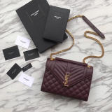 Saint Laurent 6 colors Original Envelope Medium Bag In Mix MatelassÉ Grain Leather MTX9071764