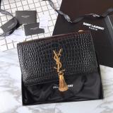 Saint Laurent 6 colors Original Kate Medium With Tassel In Embossed Crocodile Shiny Leather MTX9071752