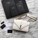 Saint Laurent 6 colors Original Envelope Medium Bag In Mix MatelassÉ Grain Leather MTX9071764