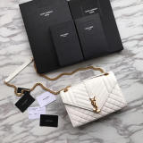 Saint Laurent 6 colors Original Envelope Medium Bag In Mix MatelassÉ Grain Leather MTX9071764