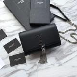 Saint Laurent Original Kate Tassel Chain Wallet In Smooth Leather MTX9071754