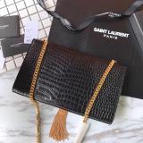 Saint Laurent 6 colors Original Kate Medium With Tassel In Embossed Crocodile Shiny Leather MTX9071752