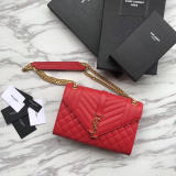 Saint Laurent 6 colors Original Envelope Medium Bag In Mix MatelassÉ Grain Leather MTX9071764