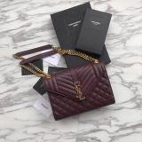 Saint Laurent 6 colors Original Envelope Medium Bag In Mix MatelassÉ Grain Leather MTX9071764