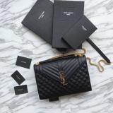 Saint Laurent Original Envelope Large Bag In Mix MatelassÉ Grain Leather MTX9071766