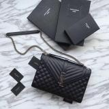 Saint Laurent Original Envelope Large Bag In Mix MatelassÉ Grain Leather MTX9071766