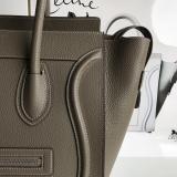 Celine Original 4 colors mini Luggage nano Calfskin and Suede bag JXG9082129