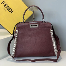 Fendi original Python Medium Peekaboo shoulder bag HL168 910192115