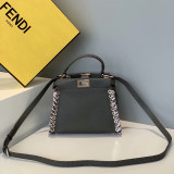 Fendi original Python Small Peekaboo shoulder bag HL138 910192115