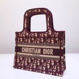 Dior mini book tote in embroidered canvas DMZ9102705