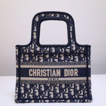 Dior mini book tote in embroidered canvas DMZ9102705