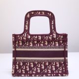 Dior mini book tote in embroidered canvas DMZ9102705