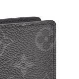 Louis vuitton Monogram Eclipse BRAZZA men wallet N61697 20030676