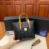 MCM mini Stark Classic in Visetos shopping bag BH20033011