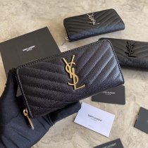 Saint Laurent Original Wallet In Quilted Grain Leather 423294 MTX052102