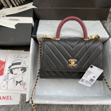 Chanel Original lambskin tiop handle bag A92990 DJ062753