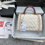 Chanel Original lambskin tiop handle bag A92990 DJ062753