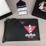 Prada original saffiano Clutch 2NG005 XM063036