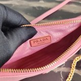 Prada original saffiano long chian shoulder bag XM063012