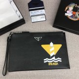 Prada original saffiano Clutch 2NG005 XM063036