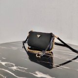 Prada original saffiano long chian shoulder bag XM063012