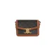 Celine original teen triomphe bag in triomphe canvas and calfskin JXG070921