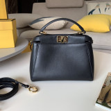 Fendi original leather peekaboo mini shoulder bag OL080931