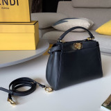 Fendi original leather peekaboo mini shoulder bag OL080931