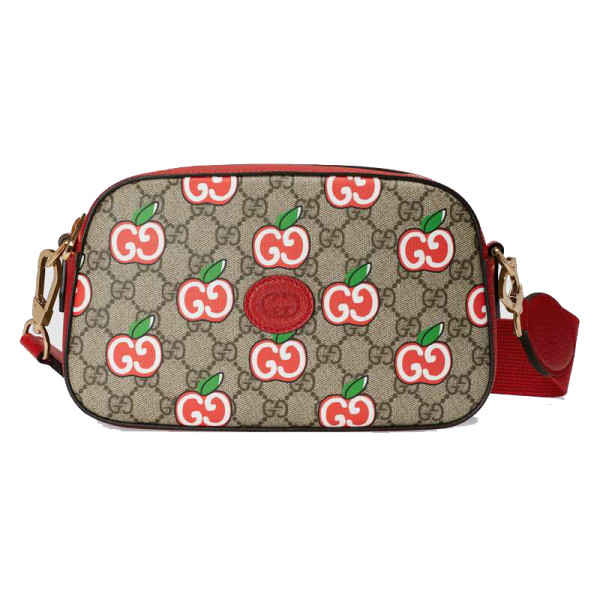 Gucci original Small shoulder bag with GG Apple print GZ90422