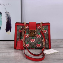 Gucci original small shoulder bag with GG Apple print GZ90425