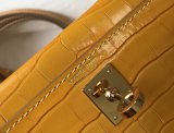 Hermes 1：1 quality crocodile mini kelly 19CM FL101605