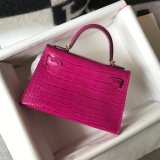 Hermes 1：1 quality crocodile mini kelly 19CM FL101605