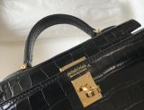 Hermes 1：1 quality crocodile mini kelly 19CM FL101605