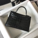 Hermes 1：1 quality crocodile mini kelly 19CM FL101605