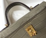 Hermes 1：1 quality crocodile mini kelly 19CM FL101605