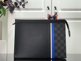 Louis vuitton original Damier Graphite and Epi zippy POCHETTE VOYAGE clutch M56827 20101641