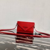 Prada original Saffiano Leather Mini Bag 1BP020 XM20102012