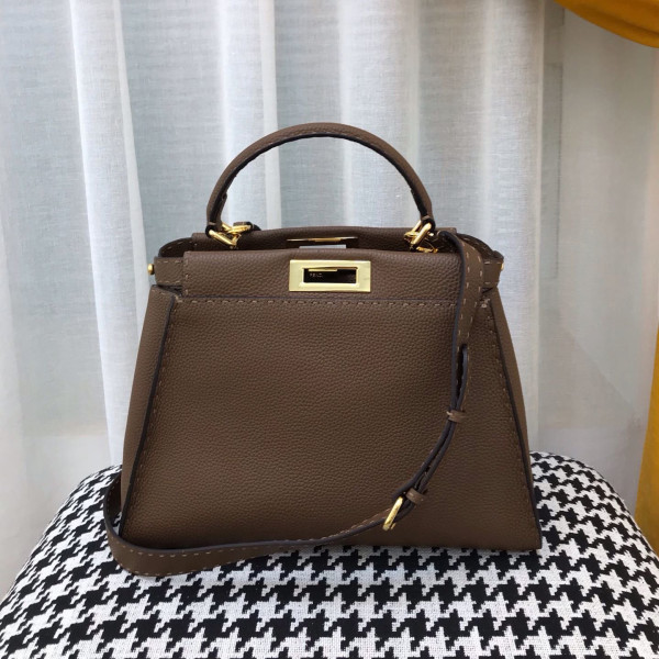 Fendi original togo leather Medium PEEKABOO OL102402