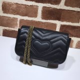 Gucci GG Marmont matelassé leather super mini bag 476433 GZ20110111