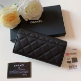 Chanel original grained calfskin black wallet GZ20110604