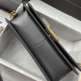 Chanel original grained calfskin black Leboy DJ20110701