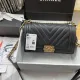 Chanel original grained calfskin black Leboy DJ20110701